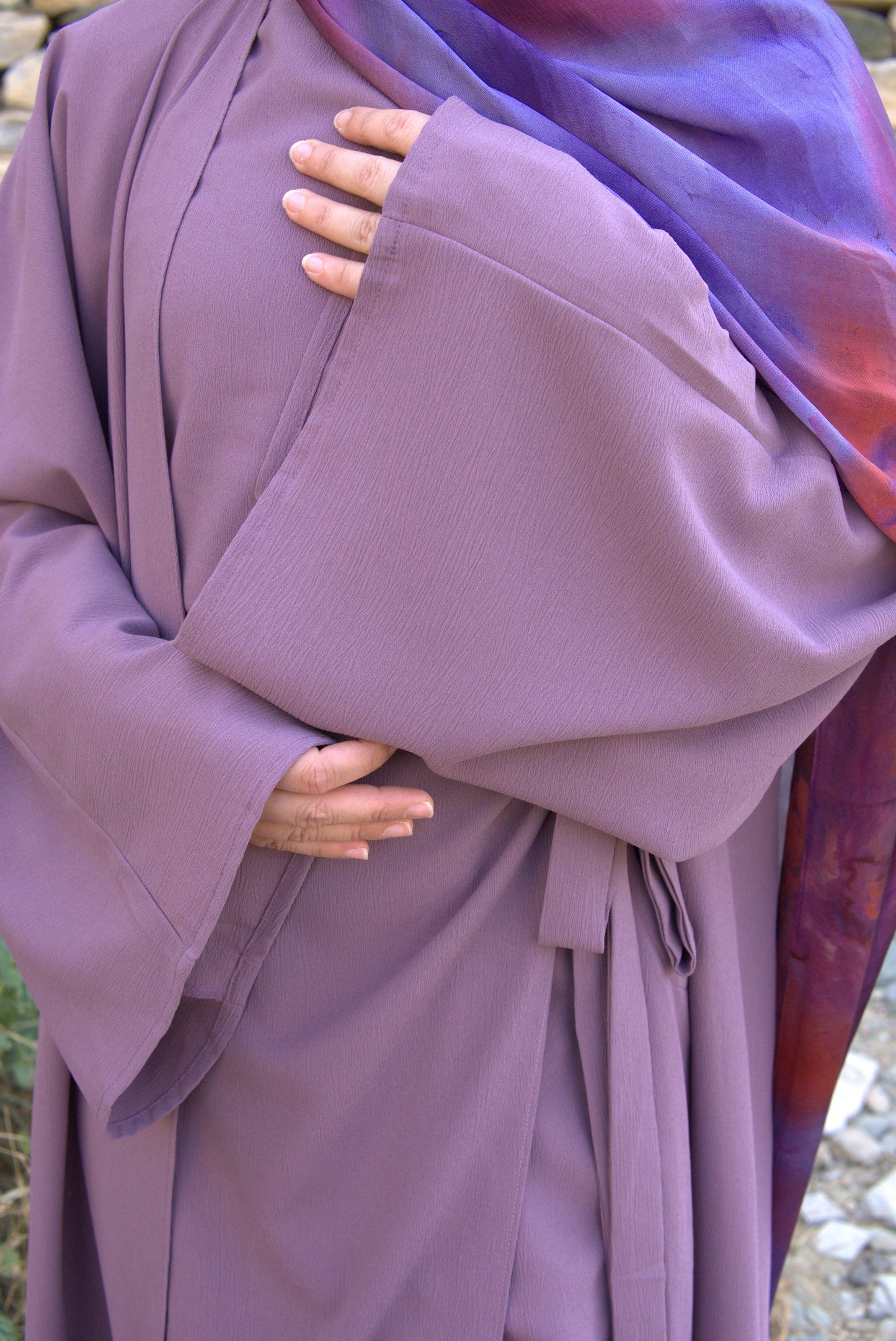 Ayla Abaya in Lilac