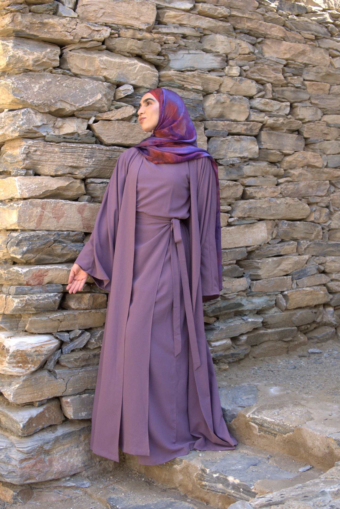 Ayla Abaya in Lilac