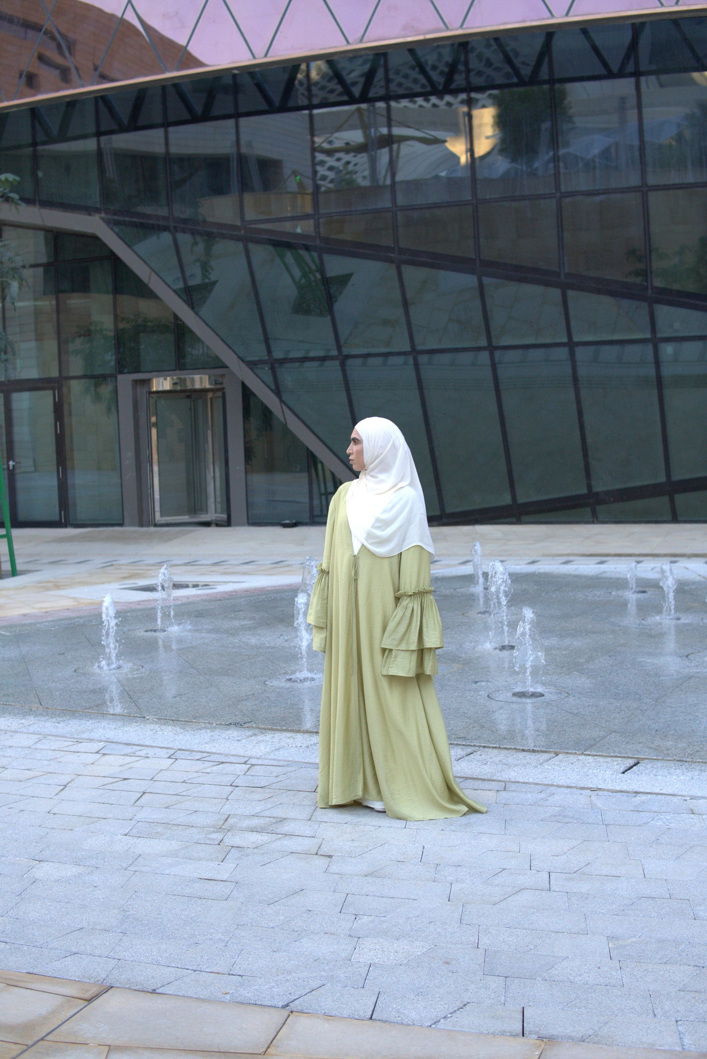 Orchid Outer Abaya
