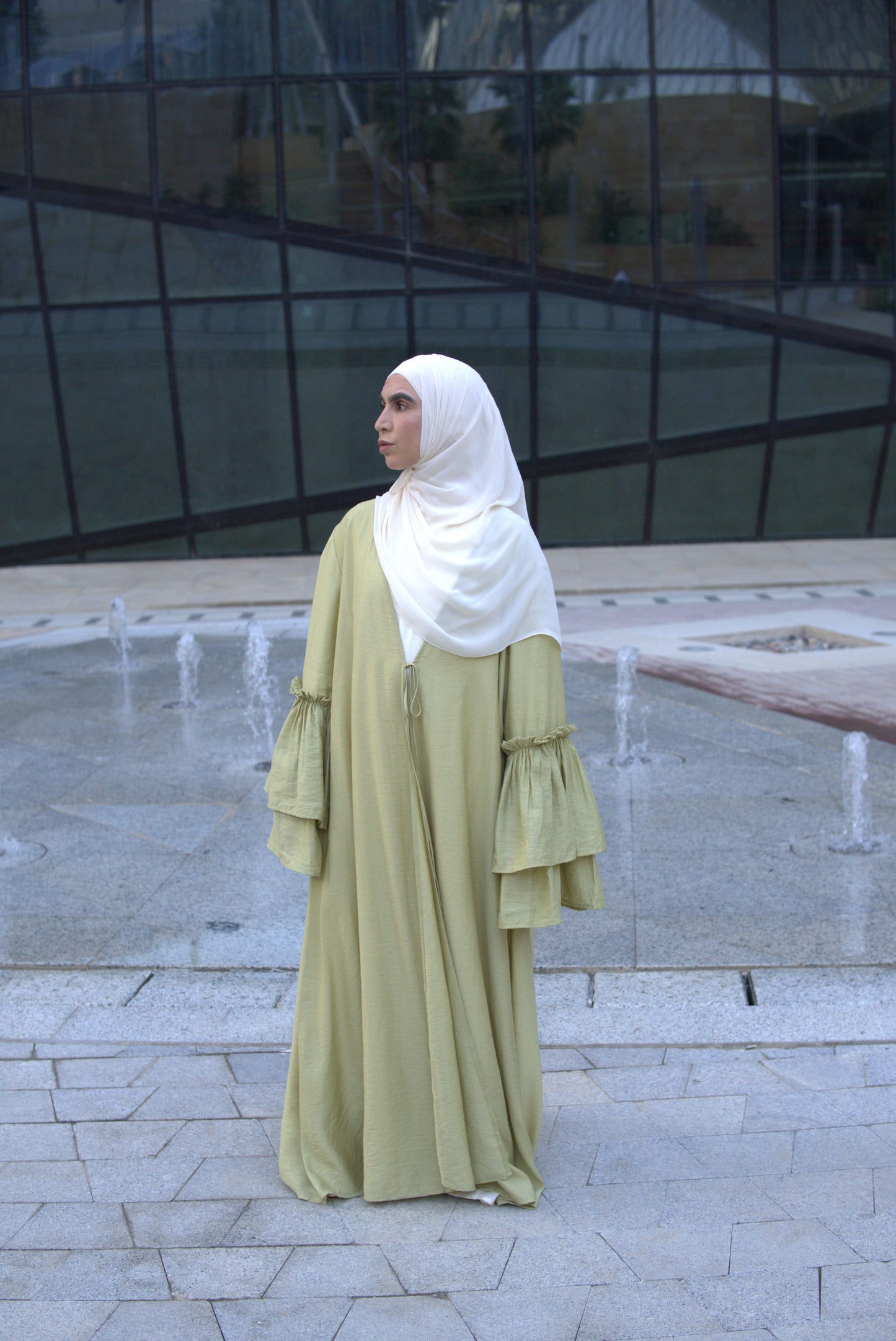 Orchid Outer Abaya