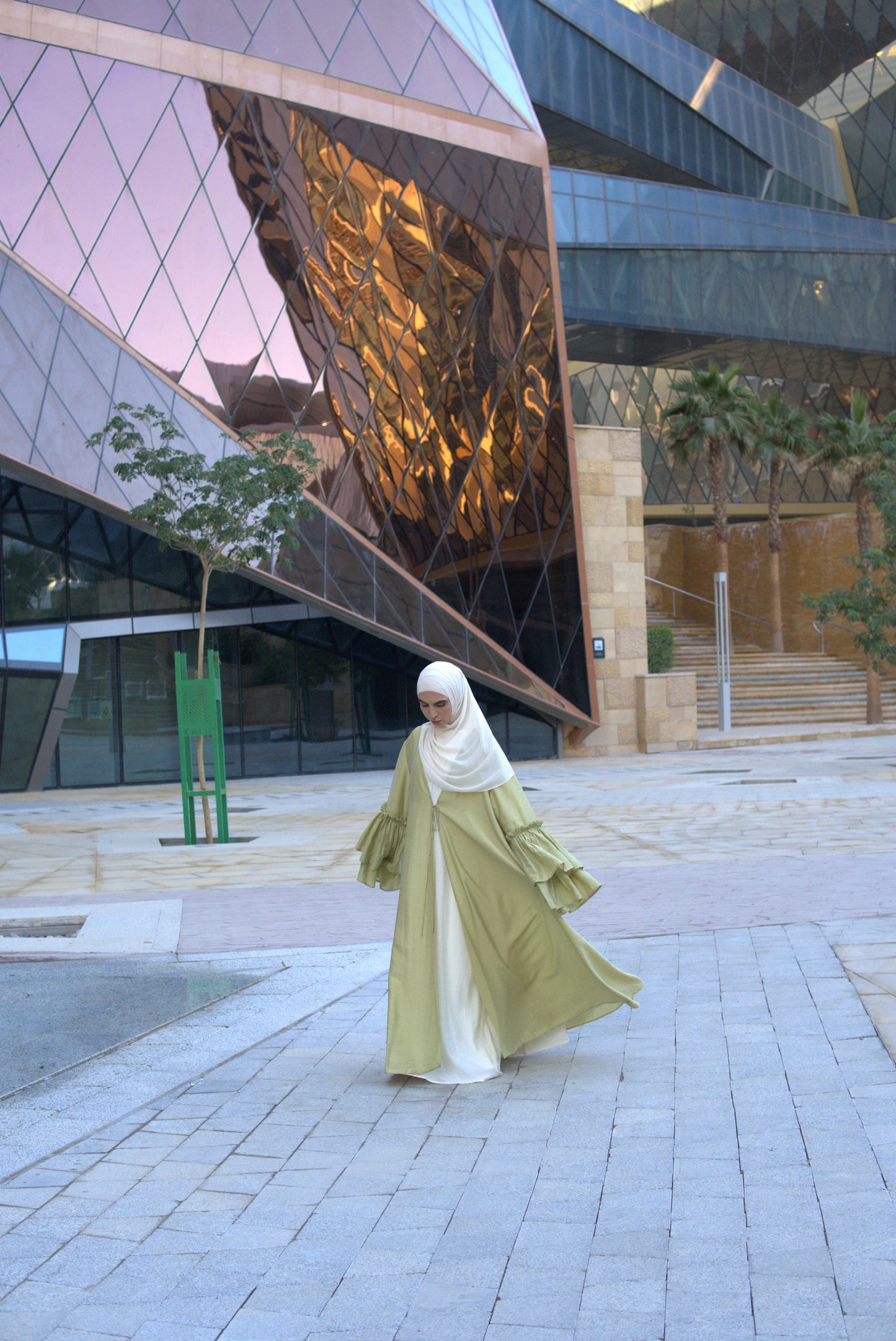 Orchid Outer Abaya