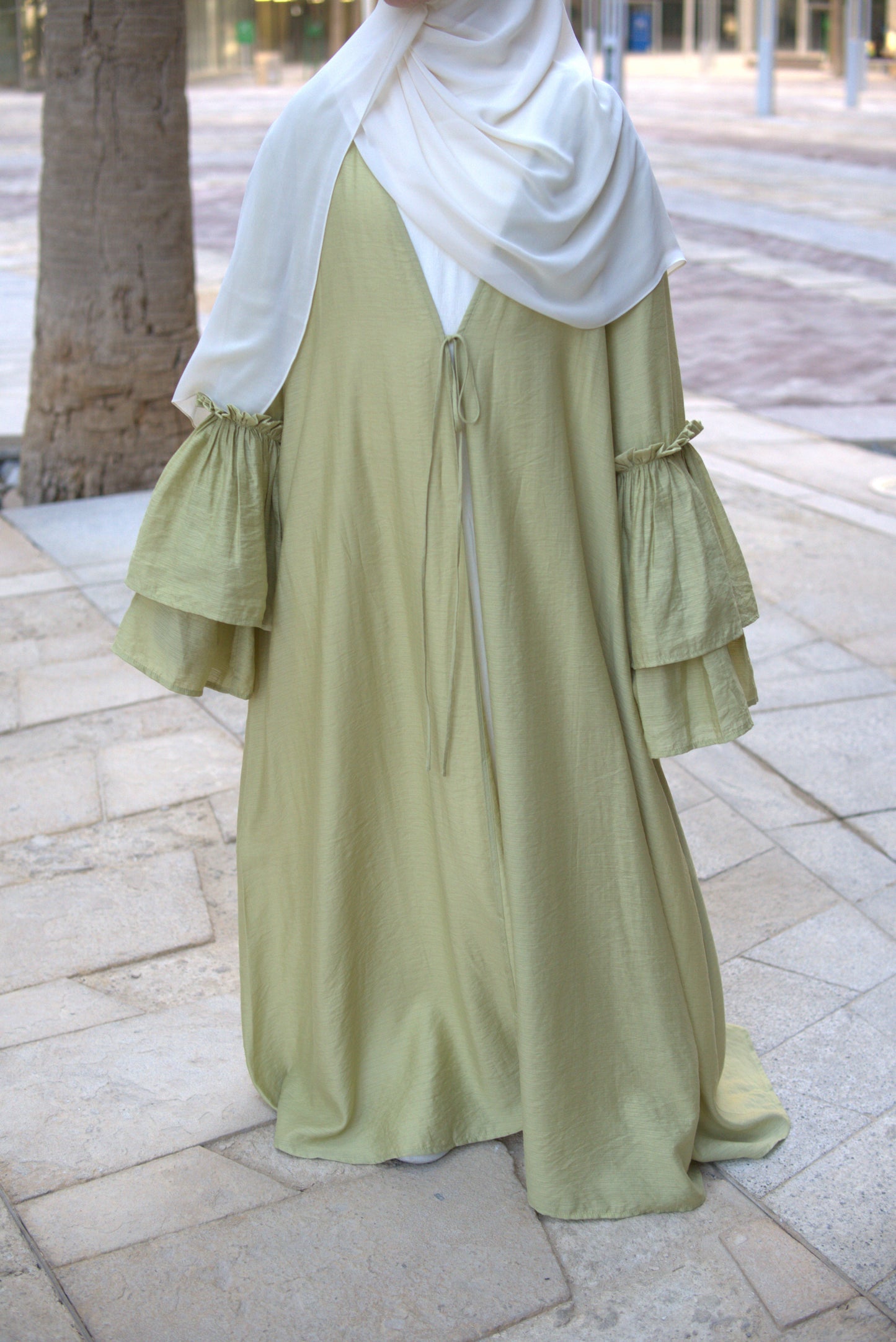 Orchid Outer Abaya