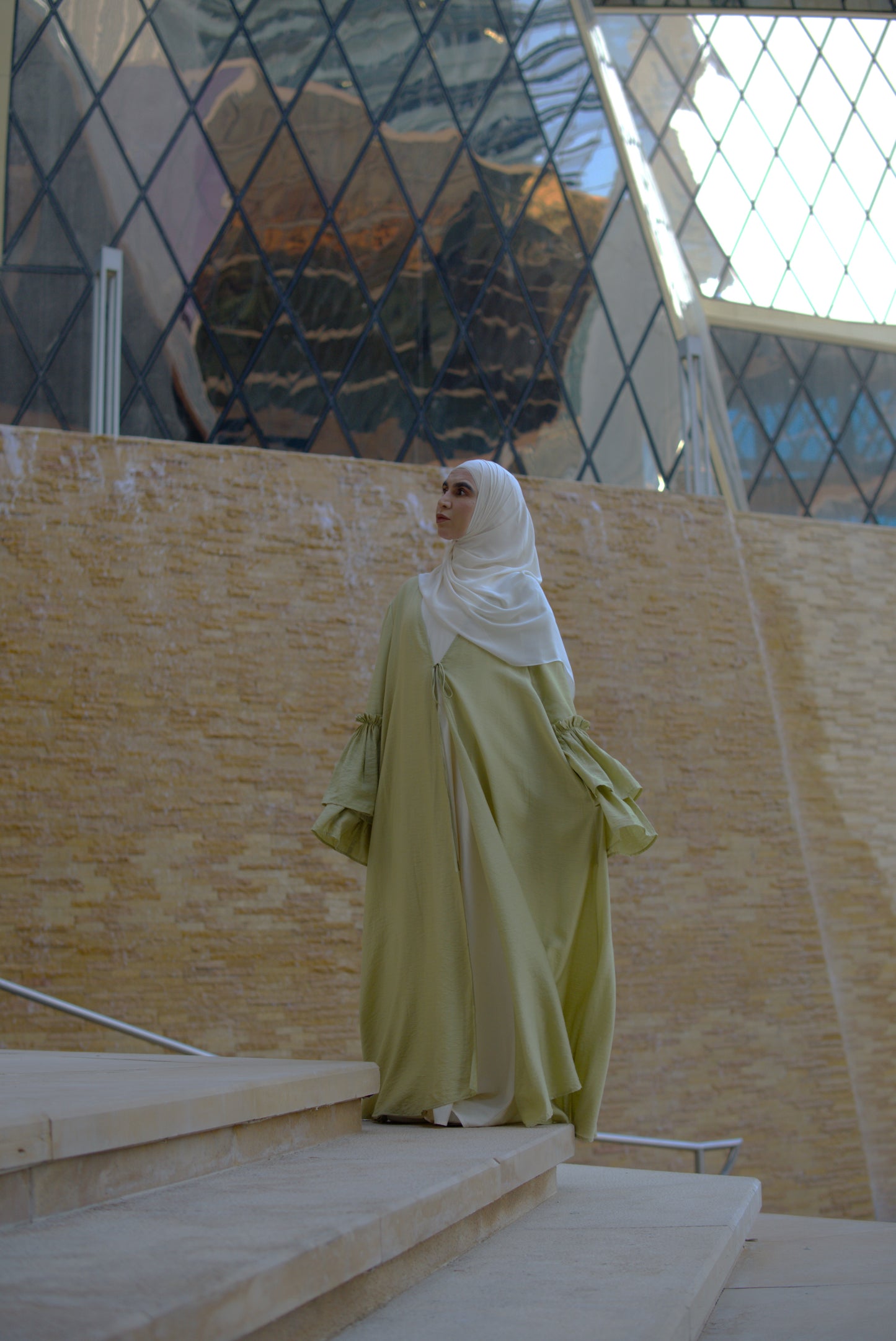 Orchid Outer Abaya